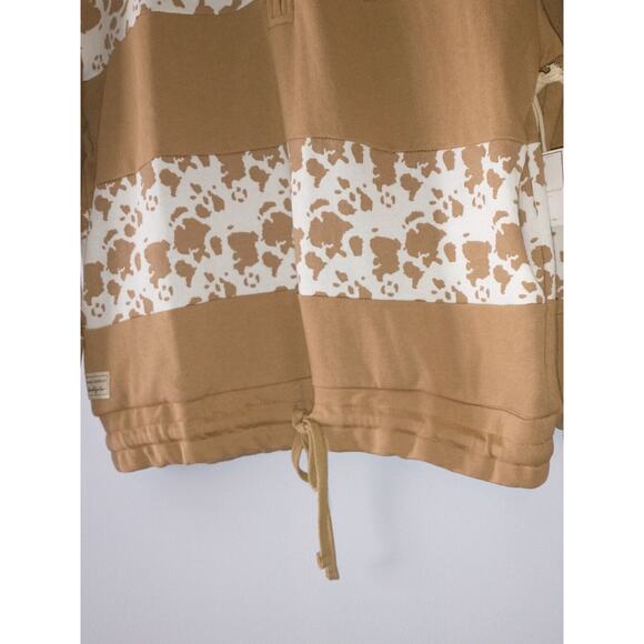 Simply Southern Women's 1/4 Zip Pullover Jacket Large Animal Print Snuggle Comfy - Picture 10 of 14